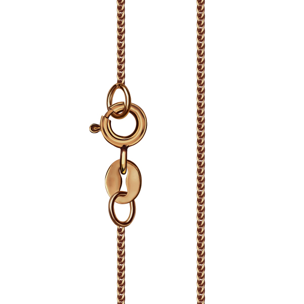 Łańcuszek złoty - spiga - 60 cm