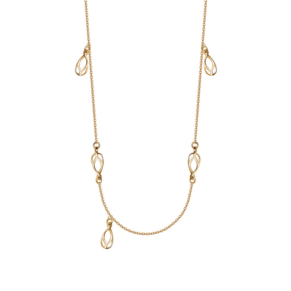 Naszyjnik srebrny pozłacany - Pavoni 