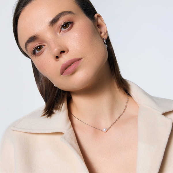 Naszyjnik srebrny z perłą - Pearls