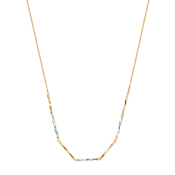 Naszyjnik z dwukolorowego złota - La Prima Shine
