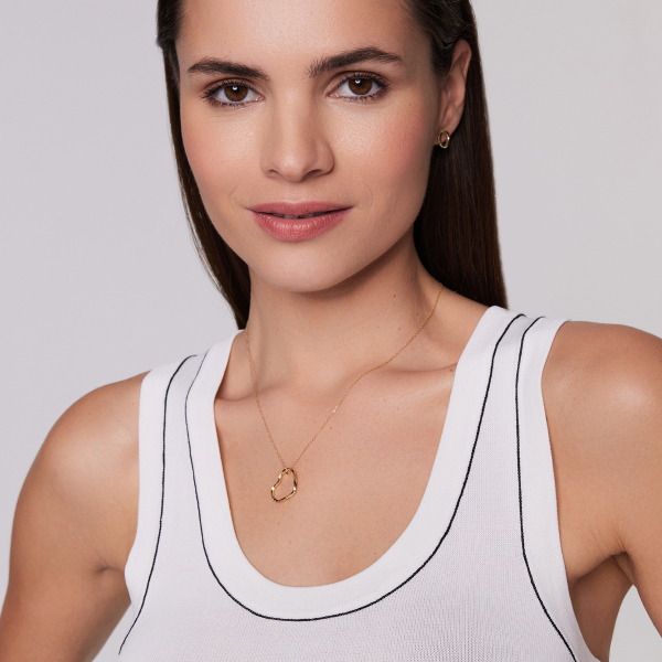 Naszyjnik złoty - serce - La Prima Shine