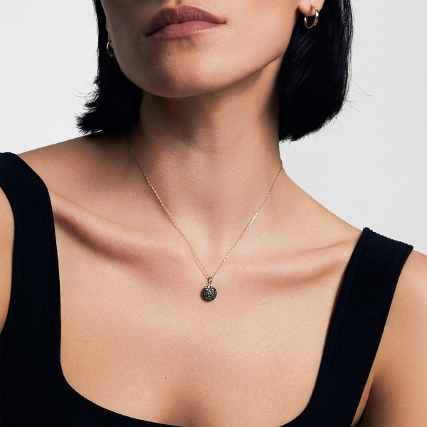 Naszyjnik złoty z czarnymi diamentami - Midnight