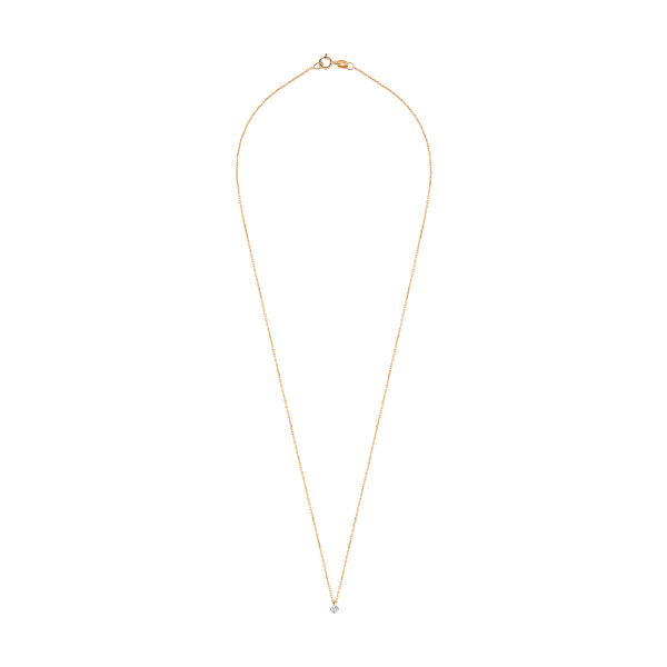 Naszyjnik złoty z diamentem - 0,05 ct - Valentine