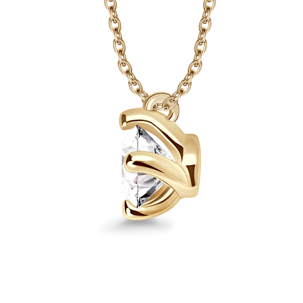 Naszyjnik złoty z diamentem laboratoryjnym YES Responsible Diamond - 0,33 ct - Valentine