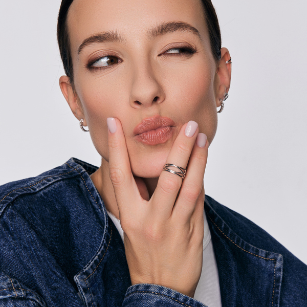 Pierścionek srebrny - Simple