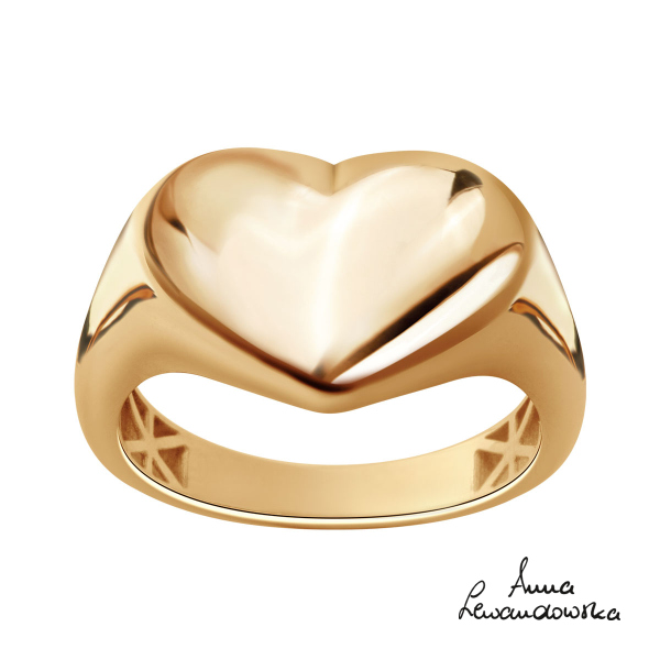Pierścionek złoty - serce - BeLoved