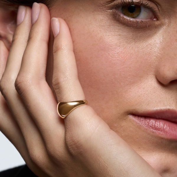 Pierścionek złoty - sygnet - La Prima