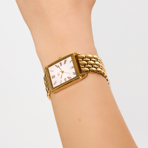 Zegarek stalowy na bransolecie - Simple