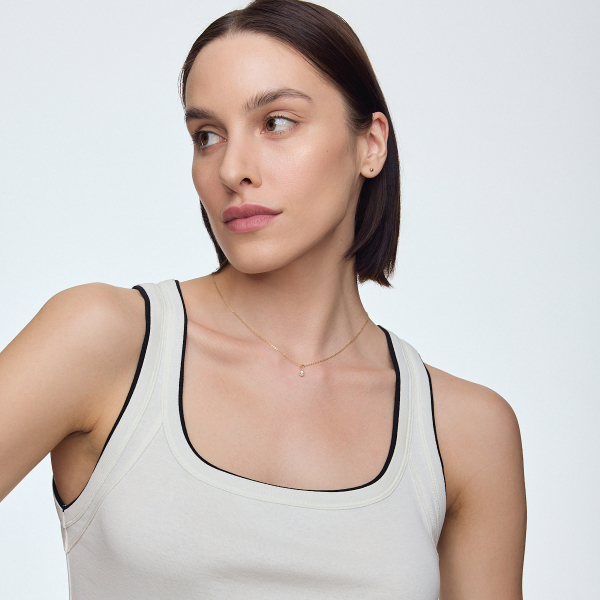 Zawieszka złota z cyrkoniami - Mini