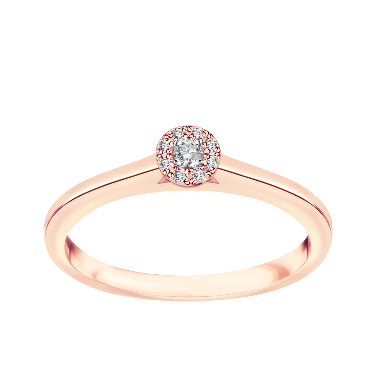 独特な店 Pierścionek Metropolitan - diamentami z złota różowego z ボストンバッグ