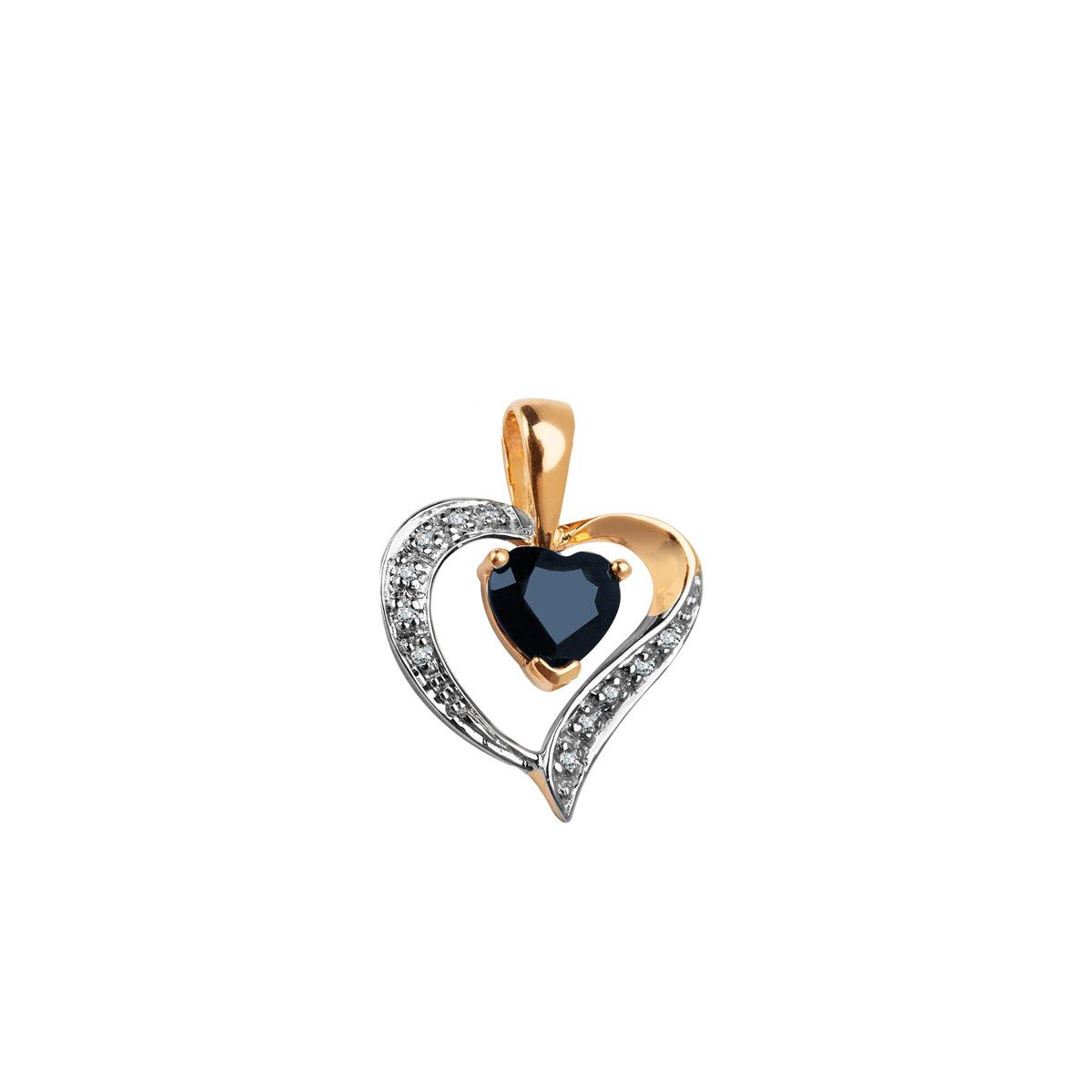 卸売 z złota dwukolorowego z Zawieszka szafirem diamentami i アクセサリー