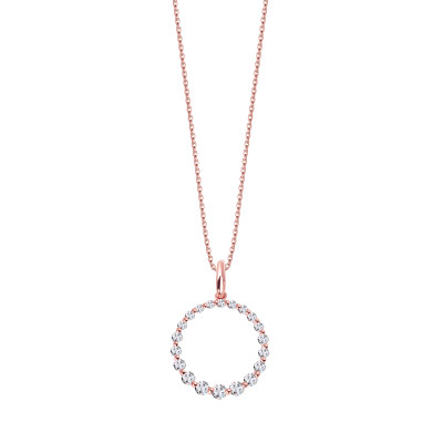 売れ筋アイテムラン z złota różowego z Zawieszka diamentami 43804) - (18623 koło - その他
