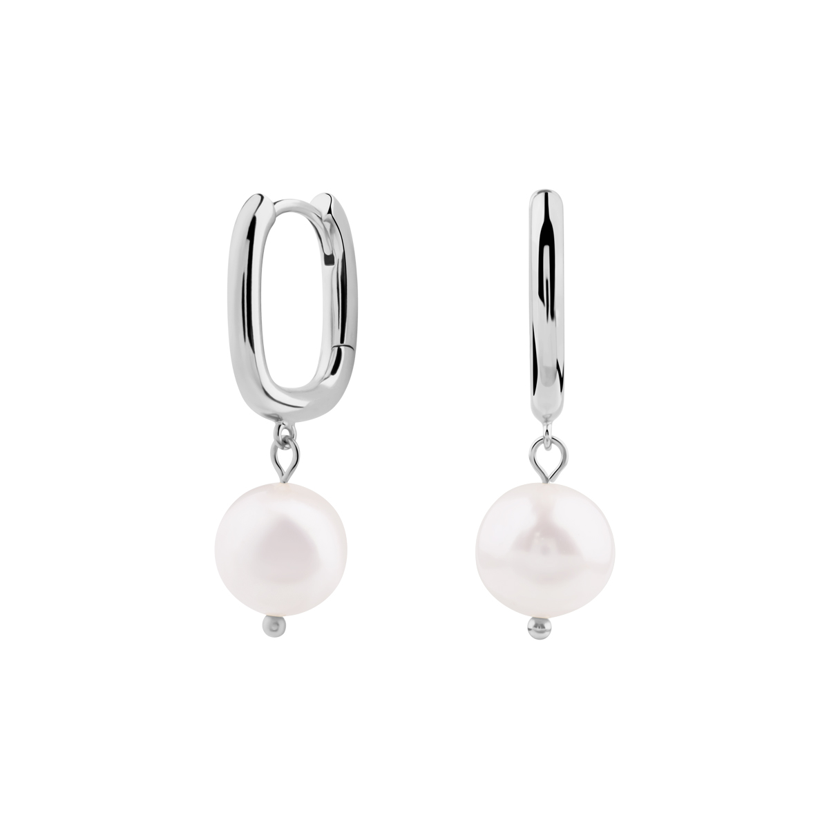 YES Kolczyki srebrne z perłami - Pearls