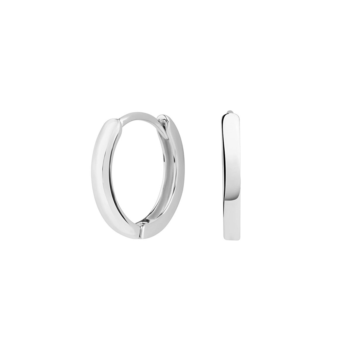 YES Kolczyki srebrne - koła - 1,4 cm - Simple