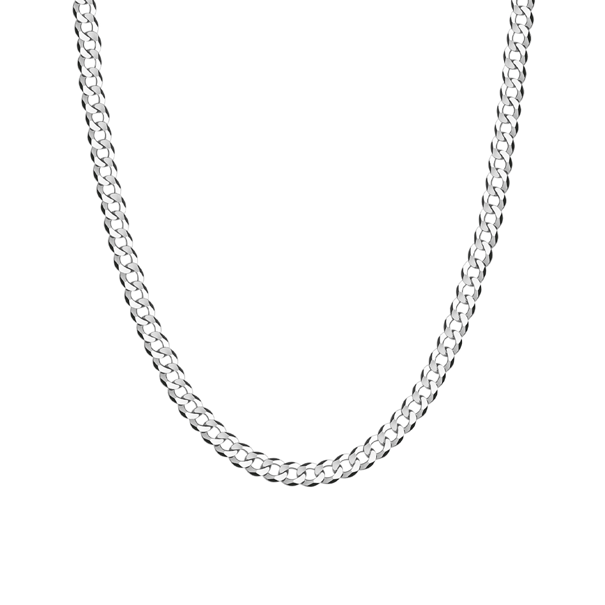 Łańcuszek srebrny - pancerka - 5 mm