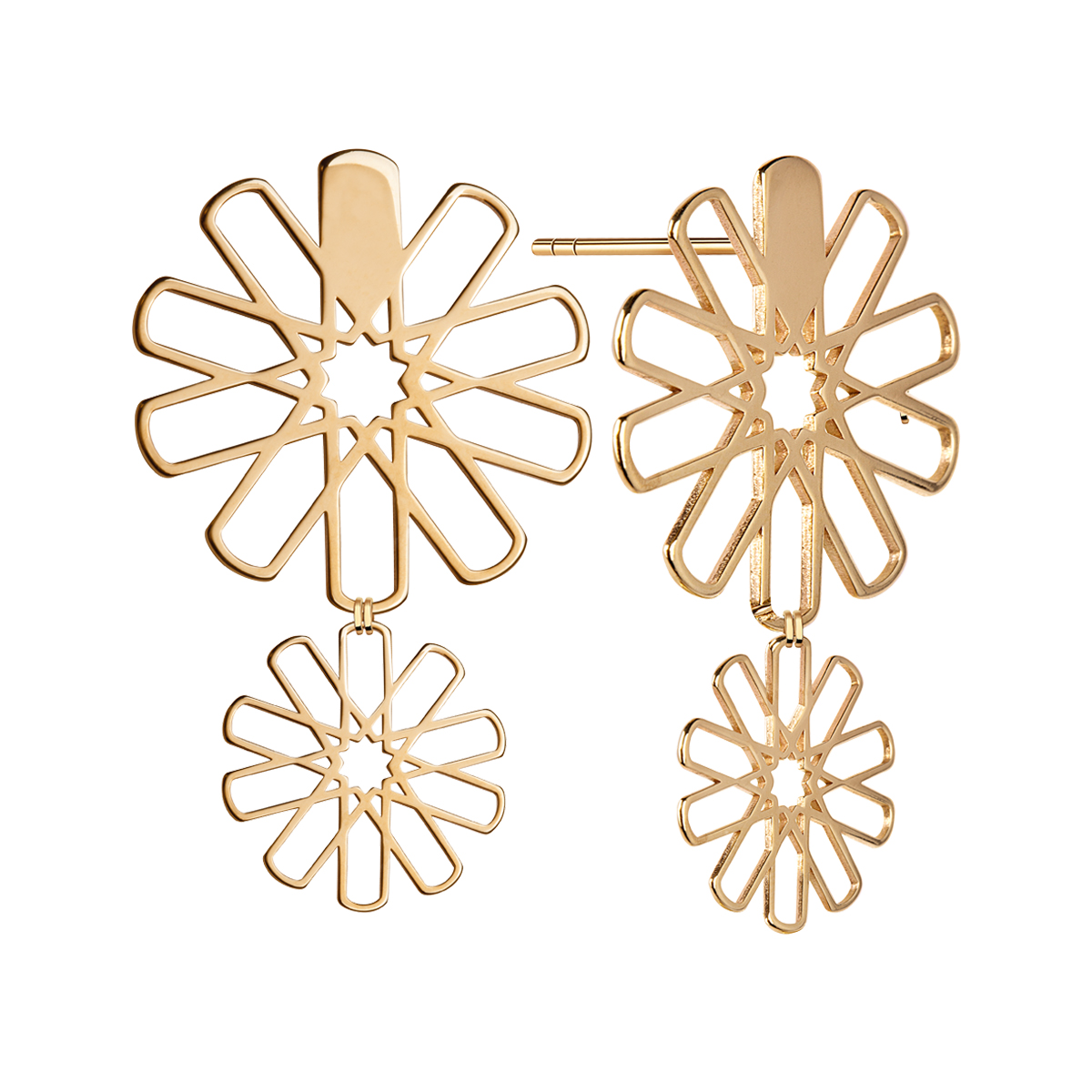 Kolczyki wiszące złote - Morocco